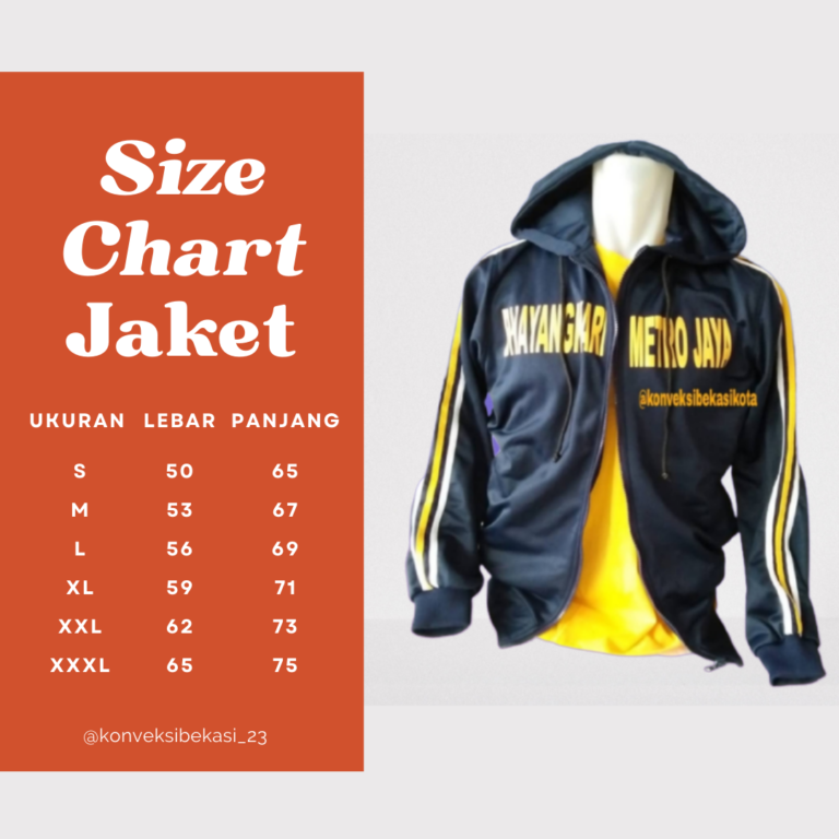 ukuran konveksi jaket terdekat